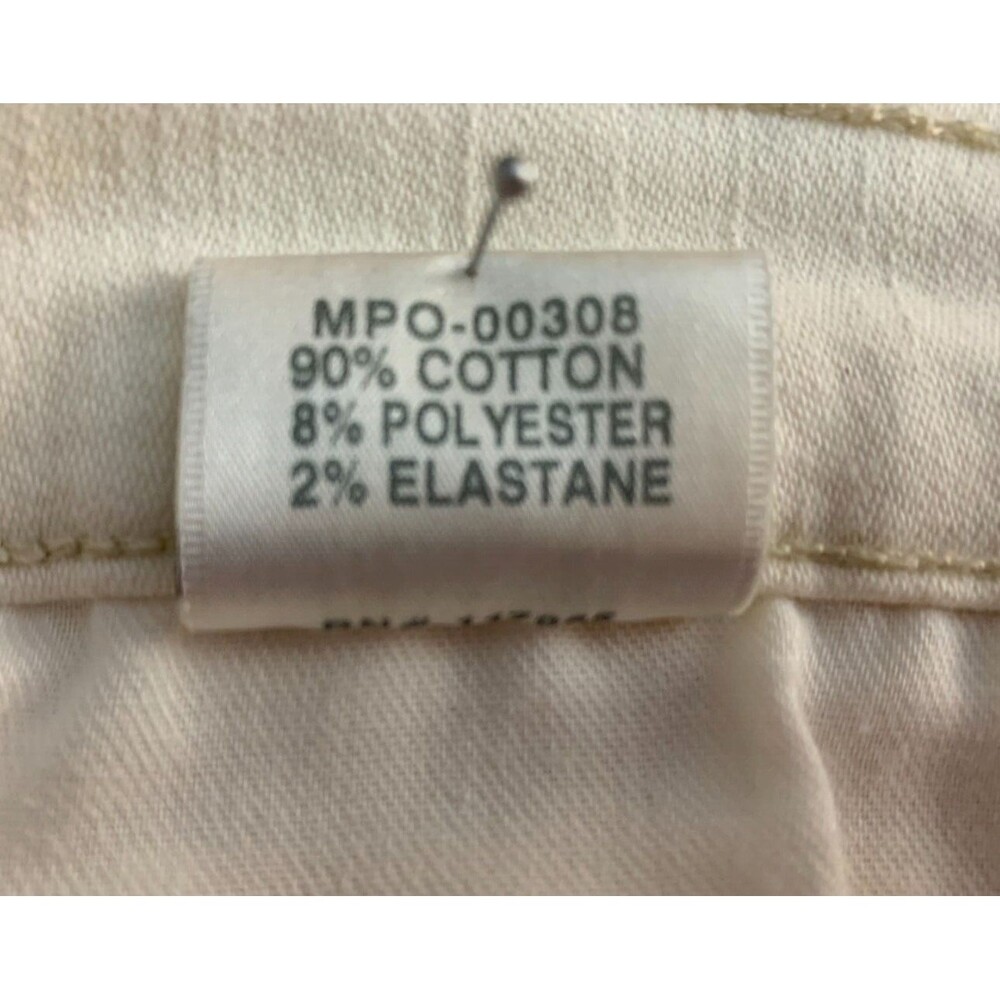 J Brand Women's size 29 Cream Super Skinny Divo Jeans Mid Rise Distressed - Picture 12 of 13